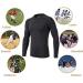 BUYKUD Children's Long Sleeve Functional Shirt - Black Compression Tracksuit for Running & Football - Buy Online on GoSupps.com