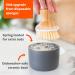 Full Circle Bubble Up Ceramic Soap Dispenser & Bamboo Dish Brush - WhiteGray - Buy Online on GoSupps.com