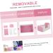 VANZACK 1pc Hamster Toilet Hamster Pee Training Chinchilla Toilet Small Animal Bath Cage Pet Toilet PVC 15x10cm Pink - Buy Online on GoSupps.com