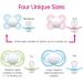 MAM Perfect Pacifiers Orthodontic Pacifiers + Sterilizing Case - Pack of 2, 6-Plus Months, Best for Breastfed Babies - Designs Vary - White - Buy Online on GoSupps.com