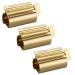 UDQYQ tubes queys tubin press 3- Pack toothpaste squeezer stainless steel saving toothpaste total squeeze out empty pipes stainless steel toothpaste seat holder with stand function.(Gold)