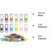 Colorful Metal Lobster Clasp Hooks with Key Rings - 12 Colors (36 Pieces) | DIY Bag Key Chains & Jewelry Making Accessories - Buy Online on GoSupps.com