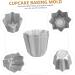 PRETYZOOM 6 Pcs Octagonal Cake Mold Baking Pan Roasting Pan Mini Paper Cups Cake Baking Mold Dessert Non Stick 7.5x7.5x6.5cmx3pcs Silverx3pcs - Buy Online on GoSupps.com