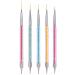 5 pieces nail art liner brush nail art dotting pen ebanku nail brush set dotting pin brushes acrylic-ended nail art painting nail art brush set nail art dotting tool