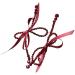 Feyley Red Loop Earrings - Exaggerated Tassel & Crystal Long Drop Jewelry for Women & Girls - Buy Online on GoSupps.com