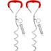 Dog endanger posts with spring plot for dogs large dog patches robust for training or camping earth ancher herring for dog leash attach cables and lead for grounding ... 2 pack