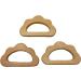 Natural Wood Cloud Teether Toys - DIY Teething Necklace Pendant Set - Buy Online on GoSupps.com