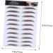 Housoutil 5pcs Eyebrow Stickers Eyebrow for Women Black Stickers Eyebrow Stencils Water Proof 6d Post Paper - Buy Online on GoSupps.com