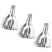 Nose Hair Trimmer 3 Pack Unisex Painless with Twelve Dual-Edged Blades.Battery-Free. Waterproof Stainless Steel Nose and Ear Hair Trimmer