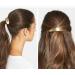 Cuhair Barrette Hair Clip Vintage Style Metal Alloy Gold Silver Tone 2pcs for Women Girls.
