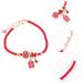 TEHAUX 2 Pcs Red String Bracelet Friendship Strand Bangles Friendship Braclets Bracelet Gift for Women New Year Gift Lucky Rope Strap 2021 Lucky Bracelet Alloy Crystal Armband Student - Buy Online on GoSupps.com