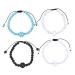 MARMERDO 4pcs Anti Motion Sickness Jewelry String for Beads Moonstone Ocean Car Sickness Turquoise Portable Travel Gem Kelp