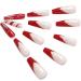 Vatocu Christmas Snowflakes Glitter False Nails - 24pcs Long Xmas Press on Nails for Women and Girls - Buy Online on GoSupps.com