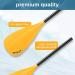 Spencer & Whitney SUP Paddle - 3-Piece Adjustable Stand Up Paddle with Groove Design, Alloy Material, Yellow - Buy Online on GoSupps.com