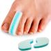Sumifun Toe Spacers 8 Packs of Toe Separators for Align Toes and Overlapping Toes and Hammer Toe Pain Relief Light Blue