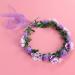 KALLORY Purple Flower Crown Headband for Bridesmaids & Flower Girls - Buy Online on GoSupps.com