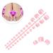 140 Piece Toenail Tips Set - French Full Cover Artificial Nails | DIY Manicure Decoration for Women & Girls - 14 Sizes Available - Buy Online on GoSupps.com