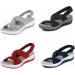 Women's Orthopedic Arch Support Sandals - Reducing Pain with Adjustable Ankle Strap for Beach Walking - Buy Online on GoSupps.com