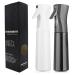 2 Pack 10oz Hair Spray Bottles - Refillable Fine Mist Sprayer for Styling, Cleaning & Garden - Continuous Water Mister - Black & White - 300ml - Buy Online on GoSupps.com