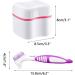 Hioph Denture Bath Box Denture Cleaner Toothbrush Case Denture Box with Rinsing Basket Denture Retainer Care Cleaner Cup Container for Travel Soaking and Cleaning Dentures Pink Pink 2 Piece Set - Buy Online on GoSupps.com