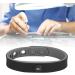 Customizable Black Silicone Anti-Static Bracelet - Versatile Easy to Use & Negative Ion Technology - Buy Online on GoSupps.com