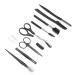 Buy Professional 10-Piece Eyebrow Care Set | Scissors Comb Tweezers & Shaving Tools - International Shipping Available - Buy Online on GoSupps.com