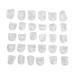 Gernie 30 Pieces Toe Sleeves - Protective Covers for Onychomycosis Calluses & Bunion Relief | Anti-Wear Rubber Protectors for Toes & Ankles - Buy Online on GoSupps.com