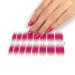 Pattern Semi Cured Gel Nail Polish Strips Full Nail Wraps Nail Polish Stickers Self-Ashesive Nail Art Nail Polish Strips for Women Valentines Day Ze0110