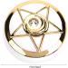Portable Pentagram Contact Lens Container with Mirror - Gold Travel Holder & Equipment Box - Buy Online on GoSupps.com
