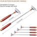 Large Extendable Back Scratcher - 61cm Wooden Handle 15 Tooth Massage Roller Stable Steel Claw - Premium Back Massage Device L-24 - Buy Online on GoSupps.com
