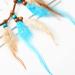 Boho Feather Headband Dream Catcher Hair Band - Handmade Tassel Headpiece for Women and Girls (Blue) - Buy Online on GoSupps.com