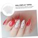 minkissy 4 Sheets Nail Design Tips Display Adhesive Nail Display Adhesive Clear Adhesive Tape Removable Mounting Tape for Nail - Buy Online on GoSupps.com