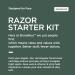 Brandless Razor Starter Kit | Aloe Vera & Vitamin E Moisturizing Glide | 5-Blade Precision | Cruelty-Free Face Care | International Shipping Available - Buy Online on GoSupps.com