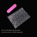 Matte Black Full Cover Short Round Press On Nails with Gold Metallic Line Design - 24pcs Set - Buy Online on GoSupps.com