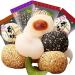 Glutinous rice cake dry black sesame mochi rice dumpling mixed taste pastry snacks healthy&nutritious snacks instant breakfast cakes and sweets mixed snacks Chinese food (4 Flavor Mix 500g) 4 Flavor Mix 500g
