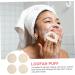 Buy Minkissy Loofah Facial & Body Cleansing Sponge Pad | Exfoliating Makeup Applicator & Bath Scrubber | Yellow 8x8x0.6cm - International Shipping Available - Buy Online on GoSupps.com