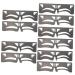 FOMIYES 10 Pcs Eyebrow Ruler Eyebrow Shaping Template Tool T Ruler Brow Template Eyebrow Shape Guide Ruler