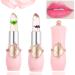 WYBLZPXZ 2Pcs Clear Crystal Flower Jelly Lipstick PH Magic Temperature Color Changing Lipstick Lip Gloss Long Wear Nutritious Tinted Lip Balm Moisturizing Lip Stick Makeup Set (Set C)