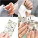 Dollar Sign 3D Nail Art Stickers - 12 Sheets Gold Self Adhesive Decals for Luxury Manicure Designs - Buy Online on GoSupps.com