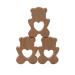 Arakierst 2pcs Wood Polar Bear Teething Accessory - Natural Handmade Nursing Necklace Pendant - Buy Online on GoSupps.com