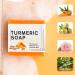  HADAVAKA Turmeric Soap For Skin Lightening Smooth And Gentle Turmeric Bath Soap For Men And Women 100g Ginger Soap Moisturizing And Deep Cleansing (2PCS) - Buy Online on GoSupps.com