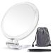 5Inch,20X Magnifying Mirror, Two Sided Mirror, 20X/1X Magnification, Folding Makeup Mirror with Handheld/Stand,Use for Makeup Application, Tweezing, and Blackhead/Blemish Removal. Clear