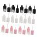 minkissy 12pcs Gradient Color Lip Gloss Tubes Cute Reusable Lip Oil Bottles For Travel For Lip Gloss Cosmetics Compact Space Saving For Filling Creative Makeup
