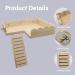 BNOSDM Hamster Wooden Platform with Climbing Ladder - Cage Accessories for Small Animals - Buy Online on GoSupps.com