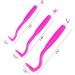 ZWZNBL 3 x Tick Remover Cat and Dog Lice Remover Tick Hook and Lice Tongs Anti-Lice Accessories Suitable for Removing Ticks and Fleas (Rose Red) Pink-red - Buy Online on GoSupps.com