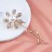 Cimenexe Bohemian Metal Flower Pearl Hair Pin Vintage Pearl Hair Clip Pin Crystal Flower Hairpins Clips Gold Pearl Flower Hair Barrette Headwear Metallic Decorative Hair Accessories Jewelry for Women - Buy Online on GoSupps.com