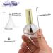 Agidea 10ml Empty Nail Polish Bottles - Gold Top 6 Pack Refillable Glass for Nail Art - Includes Funnel & Mixing Balls - Buy Online on GoSupps.com