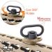 Trirock 1.25 Swivel Loop QD Combo Tan/FDE Sling Mount Base | Keymod Rail Adapter with Snap Clip Hook Hole | International Shipping Available - Buy Online on GoSupps.com