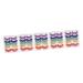 FOMIYES 25 Pairs Fake Eyelashes Colorful Lashes Strips 3d Flexible False Lashes Goth Eyelashes Costume Eyelashes Colorful Eyelashes Red Outfit Cosmetic Accessories Imitation Miss