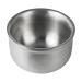 Perfk shaving bowl razor cup unbreakable durable heat-insulating portable small stainless steel rasis shaving cream and soap shell for